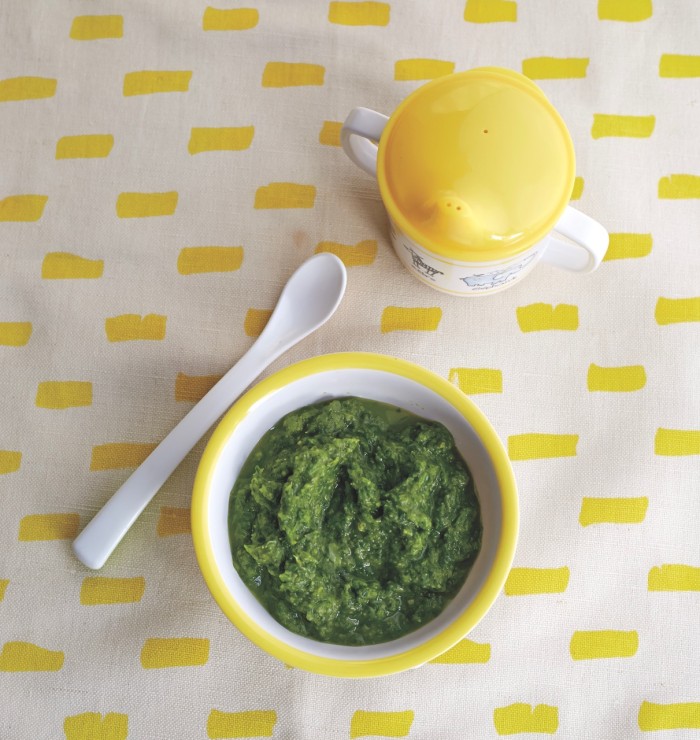 Red Lentil and Spinach Baby Food - Jenna Helwig